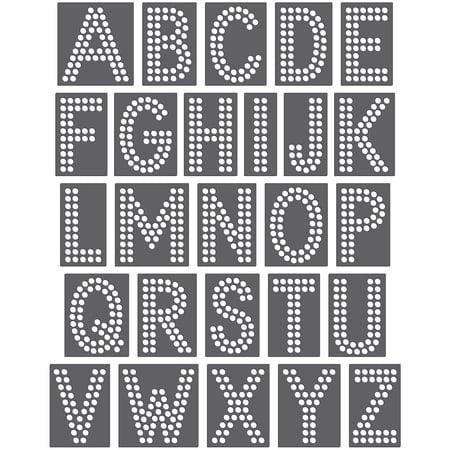 Magnetic Rhinestone Template Set - FONT - DOUBLE DOWN 2"