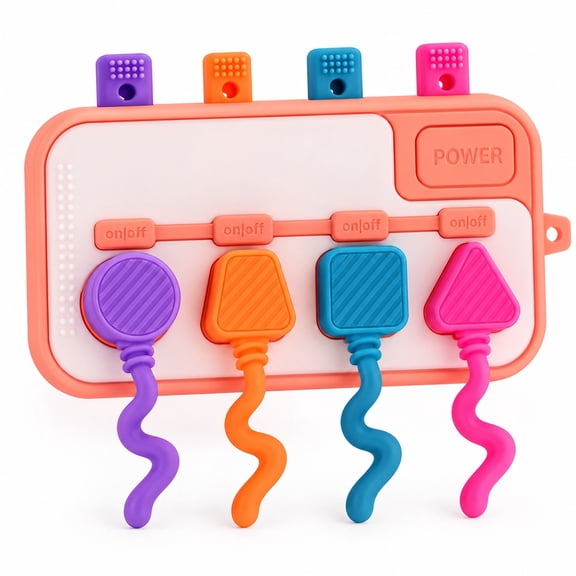 Busy Board Plug Playset for Toddlers 1-3,Sensory Toys for Kids with Autism, Fine Motor Learning Board with Cards & Suction Cups, Travel Activity for Car & Home