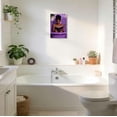 thumbnail image 5 of ZHONGYUTONG Black Women Bathroom Canvas Wall Art African American Bathroom Picture Prints Black Girl Reading Poster Minimalist Paintings Wall Decor for Toilet Restroom (12.00" x 18.00"), 5 of 5