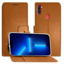 Funda Cartera Molan Cano Issue Diary Para Samsung Galaxy A11 Café Molan Cano Funda tipo de Cartera