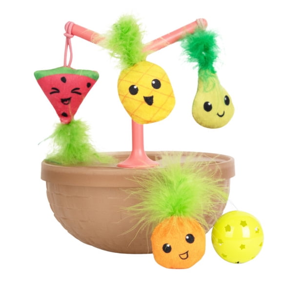Catstages Hunt N' Wobble Fruit Bowl Wobbling Cat Toy