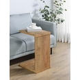 thumbnail image 2 of Clower Table d'Appoint en Bois d'Ingénierie en Forme de C pour Sofa, Mangue, 2 of 10