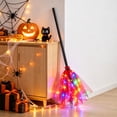 thumbnail image 5 of LED Light Up Witch Broom, Colorful Halloween Broomstick with 3-Section Detachable Design for Haunted House, Porch, Party Props, Costumes and Holiday Decor, 5 of 8