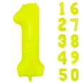 thumbnail image 1 of Globo Yeodong número 1 amarillo fluorescente para el primer cumpleaños, 1 m, 1 of 4