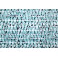 thumbnail image 3 of Serafina Home Geometric Camouflage Fabric Blue and White Shower Curtain for Bathroom: Teal Blue Navy, 3 of 3