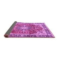 thumbnail image 2 of Ahgly Company Indoor Round Medallion Purple Traditional Area Rugs, 5' Round, 2 of 4