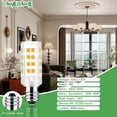 thumbnail image 2 of LAOYEBAOHE 2Pack LED Makeup Mirror Bulb Replacement - Compatible with Zadro, Jerdon, Conair for Cosmetic Vanity Makeup Mirror with Single Double Sided Lighted Magnification (Warm White 3K), 2 of 7