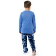 thumbnail image 3 of Fruit of the Loom Boy's Long Sleeve Fleece Pajama Set, 2-Piece, Sizes 4-16, 3 of 9