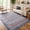 24B02-Blue, variant on KAROSA Blue Gray Washable Area Rug, Southwestern Low Pile Non-Slip Rug for Living Room,4'x6'