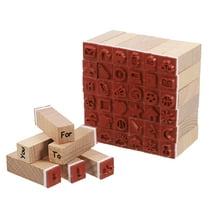 42 Pcs Handbook Seal Set Scrapbooking Alphabet Stamps Postage Child