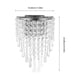 thumbnail image 2 of Crystal LED Wall Light for Decoration Modern Semi Circular Wall Hanging Light, 2 of 5
