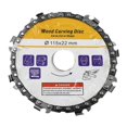 thumbnail image 1 of Wood Carving Chain Disc Wood Grinder Chain Chainsaws Disc Plate Tools, 115Mm, 1 of 5