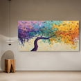 thumbnail image 7 of Large Colorful Tree of Life Canvas Wall Art, Abstract Tree Decor Painting Canvas Print for Living Room, Bedroom, Office Decorations, Gifts for Men, 7 of 7