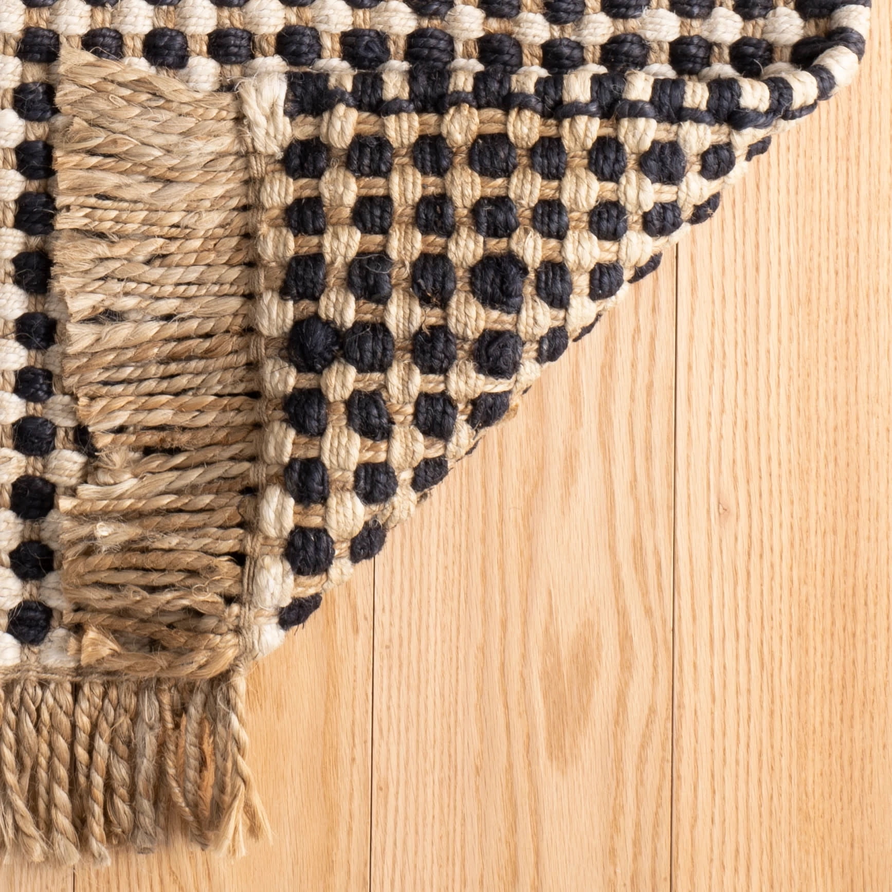 Dash & Albert Kuba Handwoven Jute Rug, 3' x 5', Black