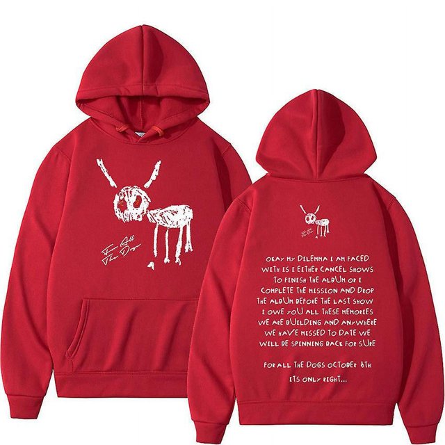 Rapper Drake For All The Dogs Letter Hoodie Men's Hip Hop -WEVALLEY