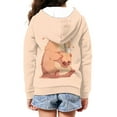 thumbnail image 4 of chaqlin Capybara Hoodies for Teen Girls Trendy Y2K Zip Up Hoodie Lightweight Loose Long Sleeve Hooded Sweatshirts Kids School Jacket with Pocket Fall Winter Clothes, 4 of 7