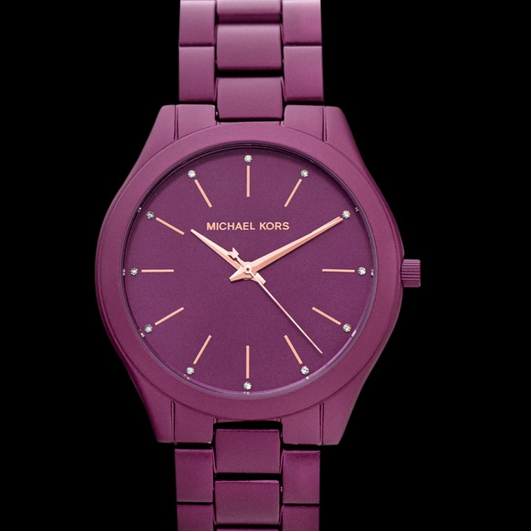 Michael Kors Slim Purple Ladies Watch Michael Kors Slim Runway Purple Dial Ladies Watch | MK3293 main image 2