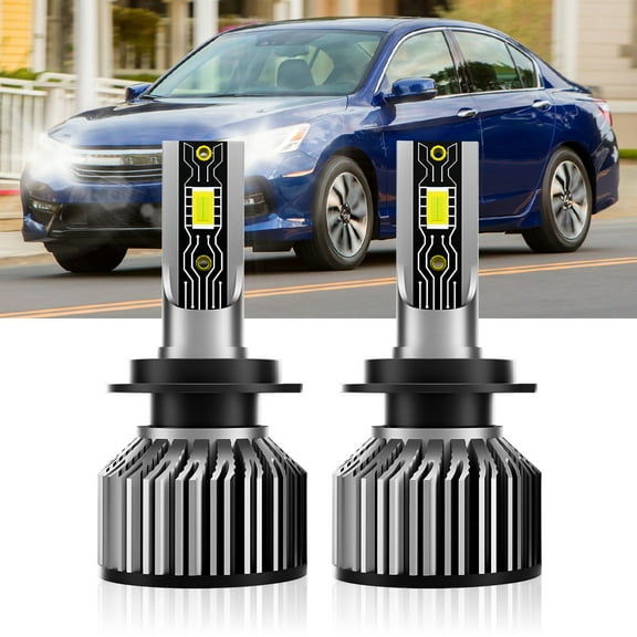 2pcs For Hyundai Tiburon 2003 2004 H7 LED Headlight Bulbs, 6000K White 12000 Lumens 600% Brightness H7 LED High Beam/ Low Beam Replace