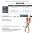 thumbnail image 2 of Truform Knee High Casual Socks: 15 - 20 mmHg, Navy, Medium, 2 of 7