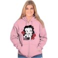 thumbnail image 5 of Betty Boop Sassy Flirty Cartoon Zip Hoodie Sweatshirt Women Brisco Brands M, 5 of 6