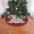 thumbnail image 2 of FMSHPON Ocean Sea Waves Skull Xmas Christmas Tree Skirt Stand Mat for Holiday Party Decoration Indoor Outdoor 36 inches, 2 of 3