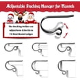 thumbnail image 5 of Christmas Stocking Holders for Mantel,4 Pack Stocking Holder Hangers for Mantel Fireplace with Adjustable Design,Lightweight Stockings Hook for Christmas Decorations,Black, 5 of 17