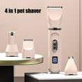thumbnail image 3 of Hearth & Gear 4 In 1 Pet Groomer Kit Hair Nail Trimmer Rechargeable Low Noise LED Digital Display Pet Trimmer Nail Trimmers for Dogs Dog Stop Bleeding for Nails Hedgehog Mittens for Men Pen to Stop, 3 of 5