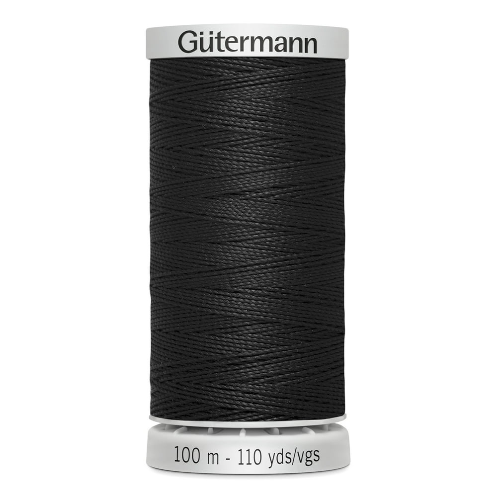 Gutermann Black Extra Strong Thread, 110 Yds