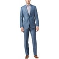 thumbnail image 2 of Kenneth Cole Mens Sharkskin Dress Pants Slacks, Blue, 31W x UnfinishedL, 2 of 2