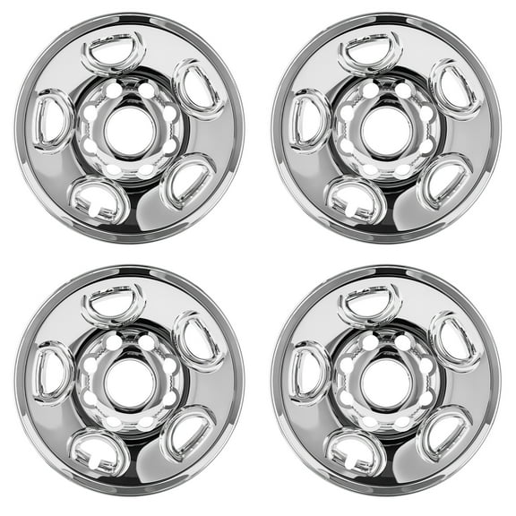 16'' Chrome Wheel skins for Chevy Express /GMC Savana 1500 2500 3500 4500; Wheel Covers; 4Pcs; 16 inch ; Premium 4 Pack/Set