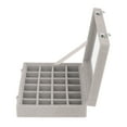 thumbnail image 4 of CAJA DE ALMACENAMIENTO DE ARETES, VELVET PRÁCTICO PRÁCTICO PEQUEÑO JEYECTRO DE JEJEY ORGANIZADOR 24 Con Cerraduras para El Hogar, 4 of 7