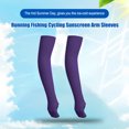 thumbnail image 3 of Eigraketly Brazo Sol Protección Ocultar Guardia transpirable Ropa deportiva Deportes al aire libre Mangas de fitness para correr Pesca Ciclismo Ciclismo Morado oscuro Eigraketly OD021038-18, 3 of 6