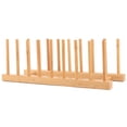 thumbnail image 3 of Ymiko Plate Racks,Bamboo Dish Rack Plates Holder Kitchen Storage Cabinet Organizer for Cup Pot Lid Cutting Board, 3 of 11