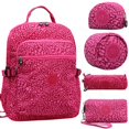 thumbnail image 1 of Women Original Backpacks Girls Multifunction School Waterproof Bag Mochila Escolar Mujer Travel Large Capacity Rucksac 5pcs Leopard, 1 of 6