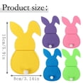thumbnail image 4 of CoreLiving Easter Rabbit Felt Tableware Cutlery Holder Bunny Shaped Silverware Pouch Utensil Wraps for Spring Brunch Dinner Napkin Rings Kitchen Accessories, 4 Pieces, 4 of 9