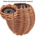 thumbnail image 2 of Shisuyan Rattan Lamp Cover Rattan Hanging Lamp Shade Brown 1Pack 4.7X3.9In, 2 of 8