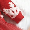 thumbnail image 6 of Zhuashum Girl Dress 3-4 Years Toddler Children Christmas Long Sleeve Snowflake Prints Dresses Xmas Round Neck Festival Clothes Retro Clothes Red, 6 of 7