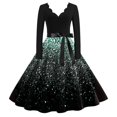 thumbnail image 4 of Vestidos Para Mujer Verano Vestido Para Mujer Moda Manga Larga Cuello En V Fiesta de Noche de Navidad Fiesta de Graduación Vestido de Playa, 4 of 4