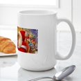 thumbnail image 6 of CafePress - Santa Visiting Little Girl Mugs - 15 oz Ceramic Large White Novelty Mug, 6 of 6