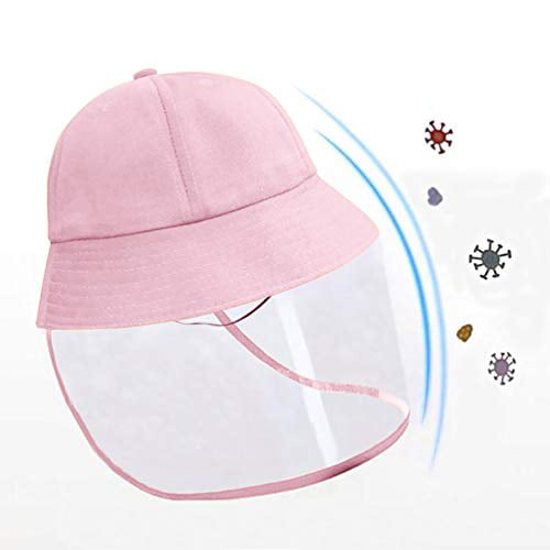 Red, onesize Asder Transparent Face Cover for Kids Adults Unisex Anti-Spitting Protective Face Cover for Baseball Hat 
