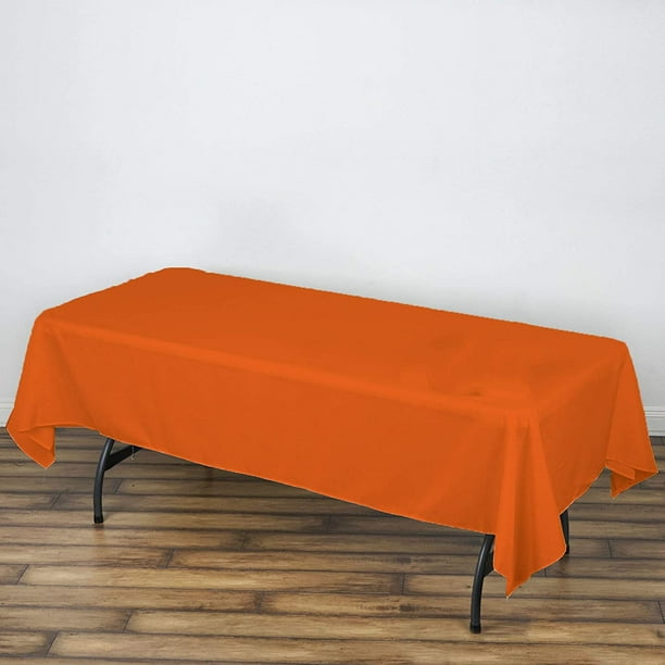 AK-Trading 60 x 102-Inch Rectangular Polyester Tablecloth - Rust - Walmart.com - Walmart.com