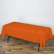 AK-Trading 60 x 102-Inch Rectangular Polyester Tablecloth - Rust