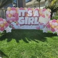 thumbnail image 6 of VictoryStore Jumbo It’s A Girl Pink Yard Signs with Stakes, 72x36 Inches, It's A Girl Oversized EZ Yard Card 7 Pcs, Welcome Home Baby Lawn Sign Gender Reveal Baby Shower, 6 of 9