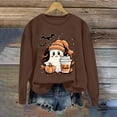 thumbnail image 2 of Meichang Womens Halloween Sweatshirts Ghost Graphic Sweatshirt Oversized Crewneck Long Sleeve Fall Pullover Vintage Sweatshirts, 2 of 6