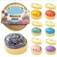 thumbnail image 2 of Slow Rising Squishy Dumpling Stress Relief Toy, 3.35 Inches Confetti Filled Squeeze Fidget Toys Random Style for Desk, 2 of 6