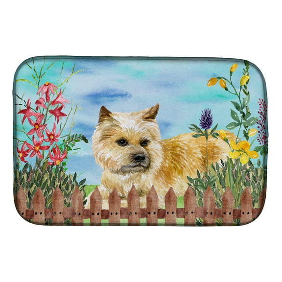 Cairn Terrier Spring Dish Drying Mat