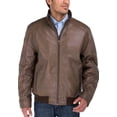 thumbnail image 1 of Mens Olive Coat Luciano Natazzi Trim Fit Lambskin Leather, 1 of 5