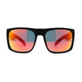 thumbnail image 3 of Mens OG Flat Top Rectangle Gangster Mob Shade Sunglasses Orange Mirror, 3 of 4