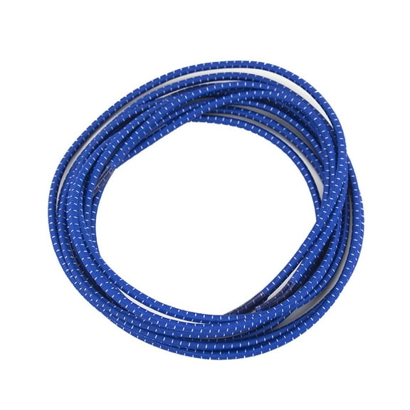 Elastic Shoelaces - Ideal for Men, Women and Children (47", Blue w/ white stripe)