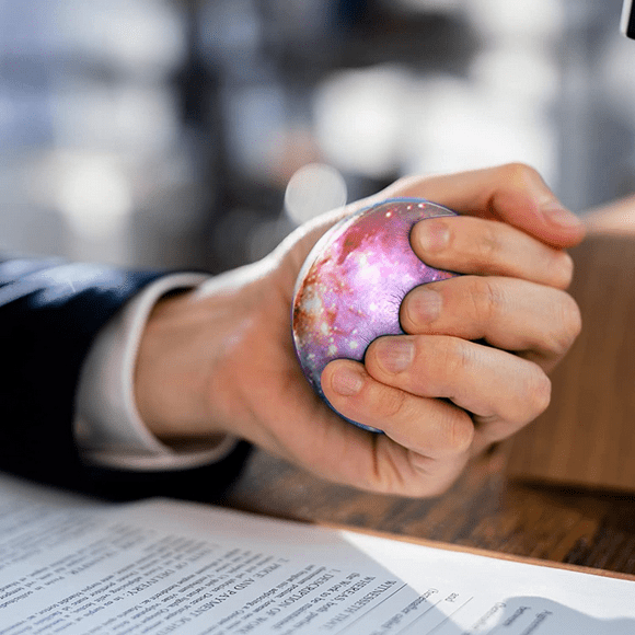 24 Pcs Galaxy Stress Balls,2.5 Inch Space Theme Stress Balls Squeeze Balls Stress Relief Balls for Kids and Adults